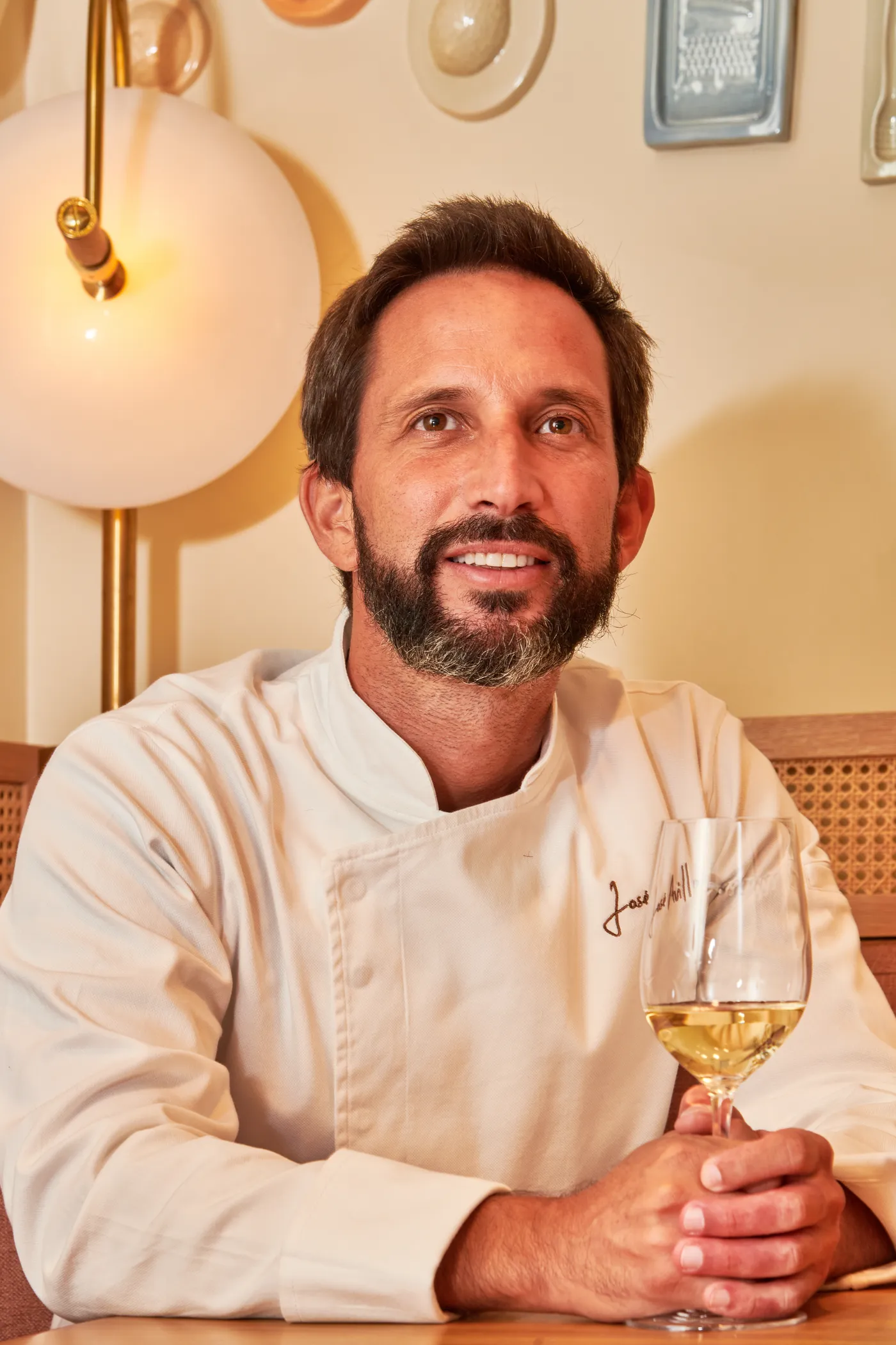 José Avillez — Robalo com escamas de abóbora, amêijoa, lingueirão e dashi