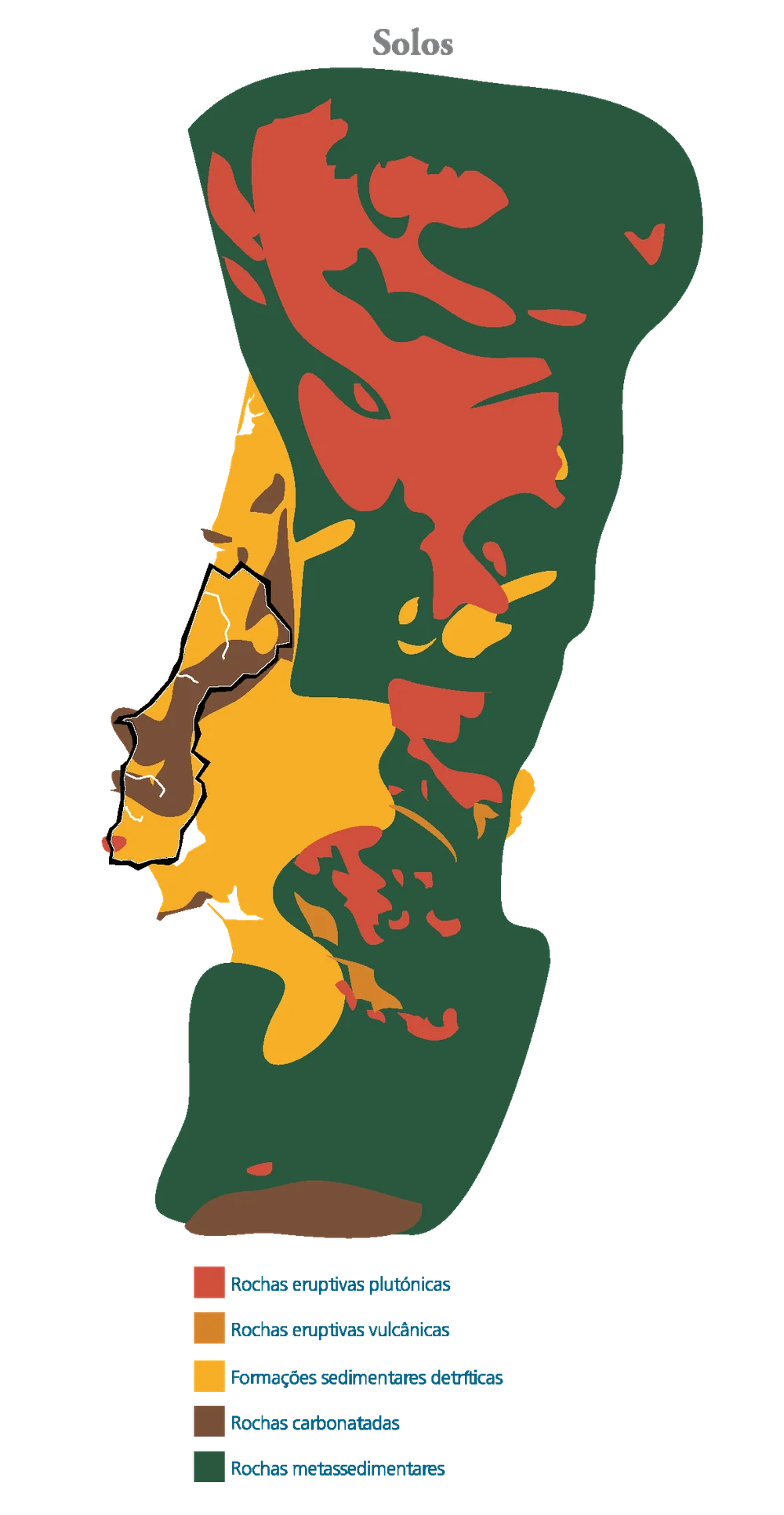 Mapa do terroir — Solos