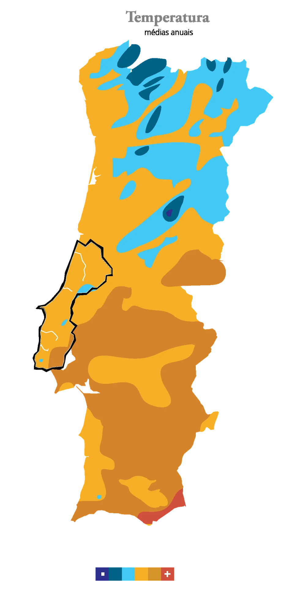 Mapa do terroir — Temperatura