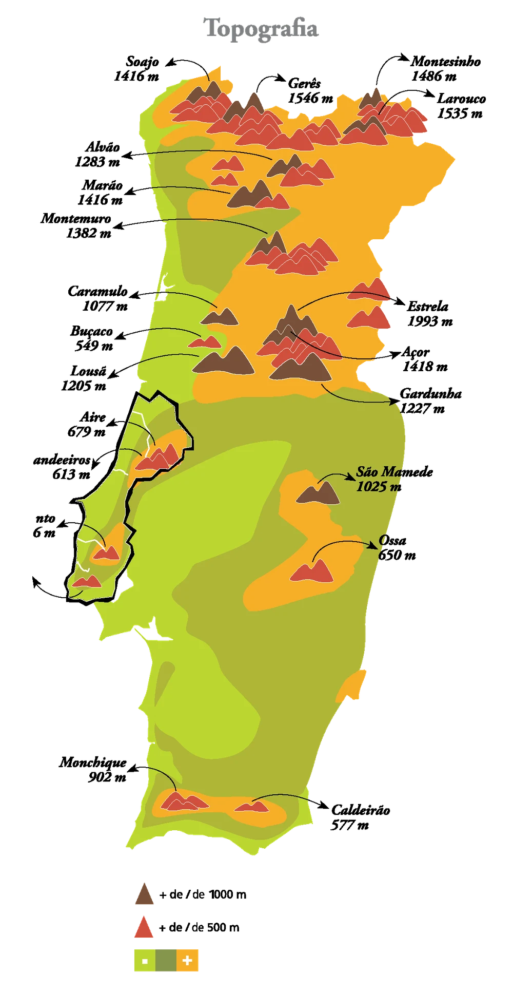 Mapa do terroir — Topografia